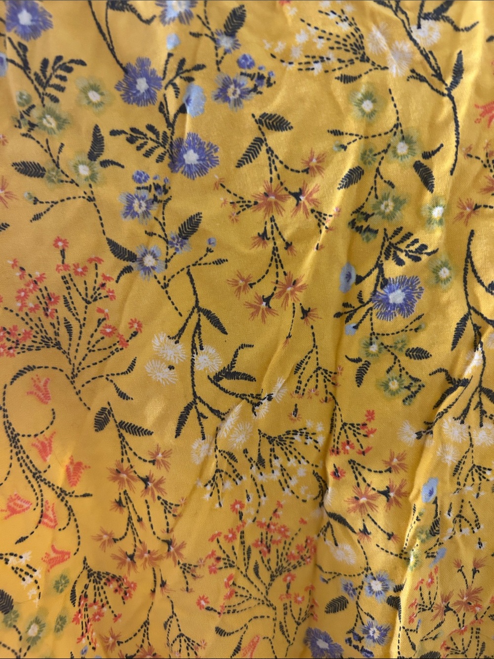 Old Navy Yellow Floral Casual' Dress - Picture 5 of 5